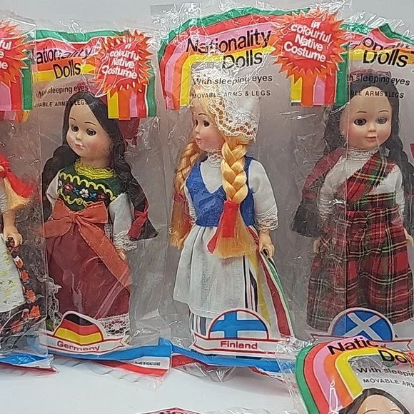 Nationality vintage dolls moving eyes arms and legs. - Picture 5 of 5